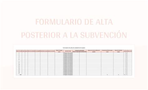 Plantilla De Formato Excel Formulario De Solicitud De Beca Nacional