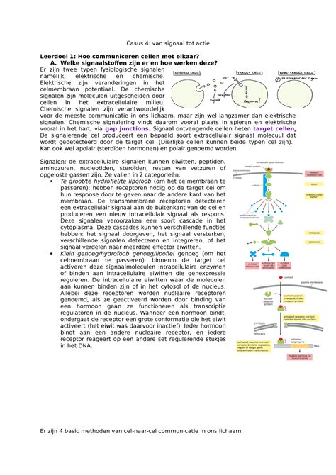Casus 4 Casus 4 Van Signaal Tot Actie Leerdoel 1 Hoe Communiceren