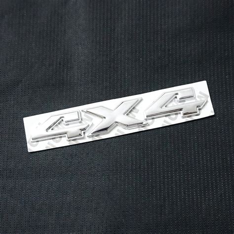 1x New Chrome Silver 4x4 Sep Metal Sticker Badge Decal Emblem 3D Pickup