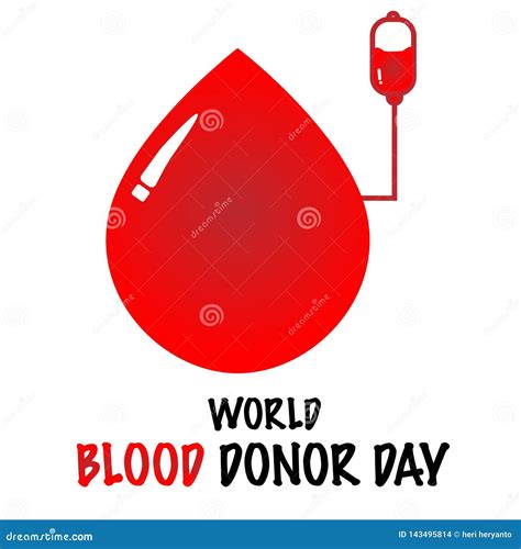 World Blood Donor Day Vector Background Stock Illustration