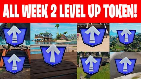 All Week 2 Level Up Tokens NEW Locations In Fortnite Week 2 Level Up