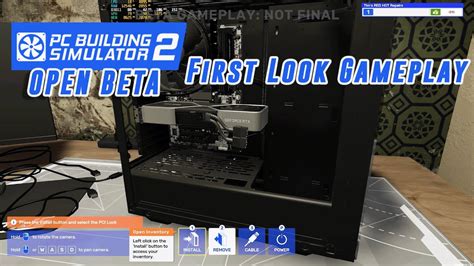 Pc Building Simulator Open Beta Gameplay First Look Youtube