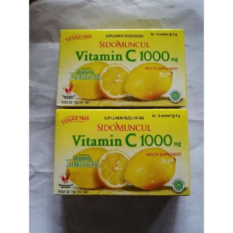 Jual Vitamin C Sidomuncul UC 1000 Bubuk Vitamin C 1000 Shopee