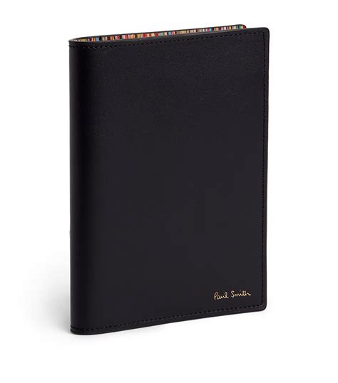 Paul Smith Black Leather Striped Card Holder Harrods Uk