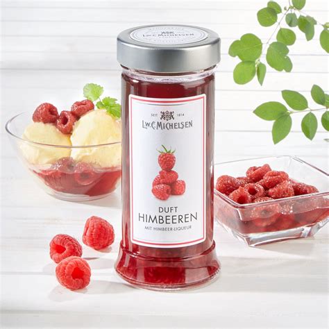 Himbeeren in Vanille Himbeer Likör bestellen Schrader Genussversand