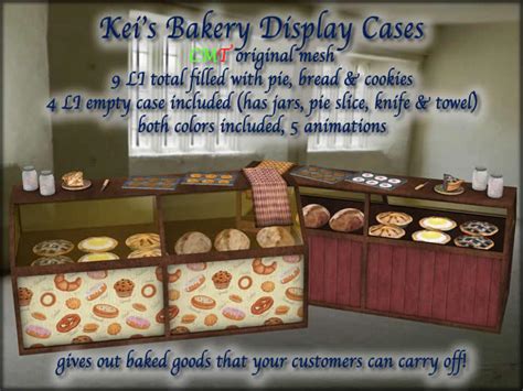 Second Life Marketplace Keis Bakery Display Case