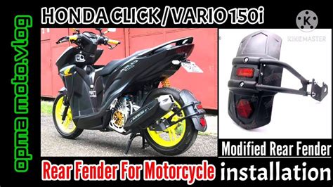 Modified Rear Fender For Motorcycle Mud Guard Installation Honda