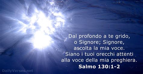 26 Marzo 2021 Versetto Della Bibbia Del Giorno Salmo 130 1 2