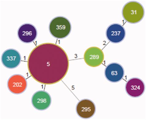 Minimum Spanning Tree Based On Mlst Of Cryptococcus Neoformans