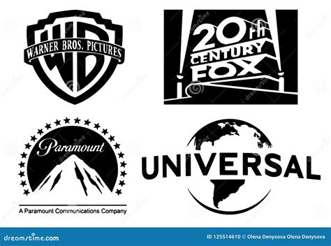 Grupo Dos Logotipos Os Mais Famosos Dos Estúdios Cinematográficos