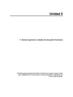 Balance General O Estado De Situaci N Financiera Balance General O