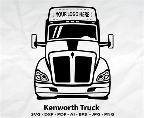 Kenworth Truck Svg Kenworth Svg Semi Trailer Svg Tractor Etsy