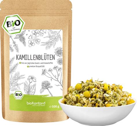 Kamillentee Bio Kamillenbl Ten Getrocknet Ganz Und Lose Aus