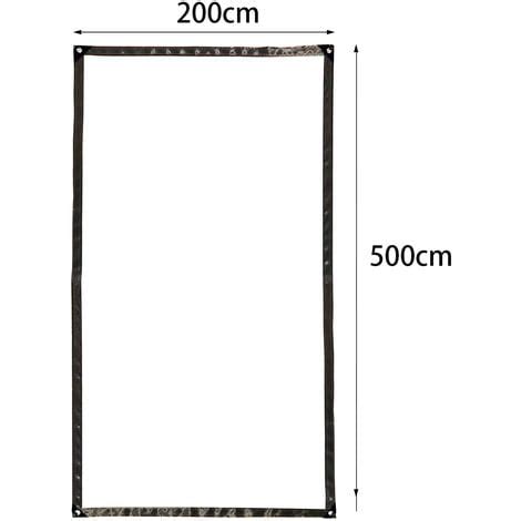 Lona Impermeable Transparente 200 X 500 Cm Resistente A Los Rayos UV