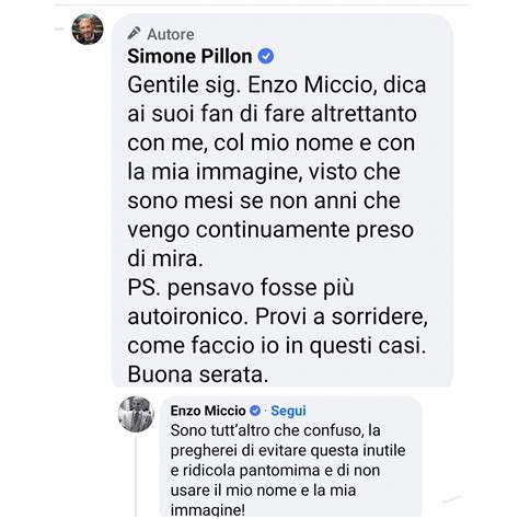 Signor Distruggere On Twitter Pillon Responsabilizza Enzo Miccio Per