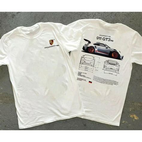 Porsche 911 GT3 RS Aesthetic Tshirt Porsche 911 GT3 RS 2 Side Etsy