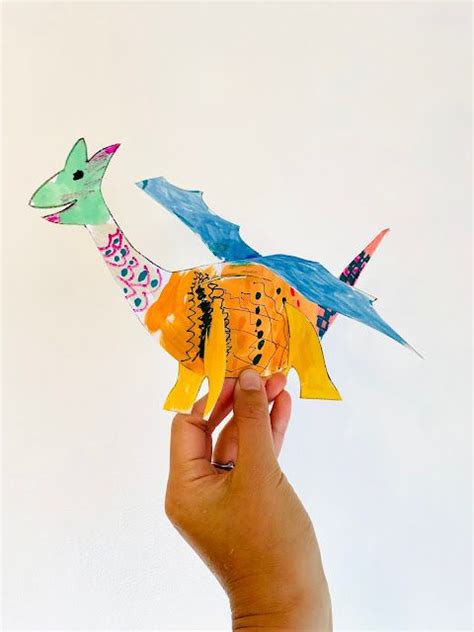 How To Make Paper Dragons Easy Free Printable Model Included