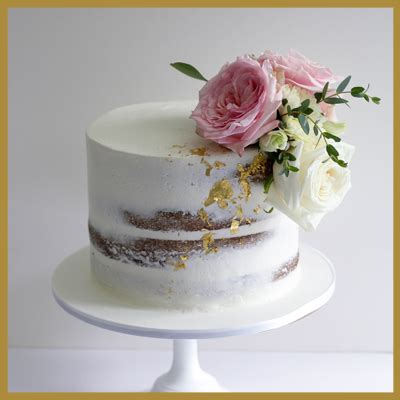 Naked Fresh Floral Cake Sweet Passion Cakery