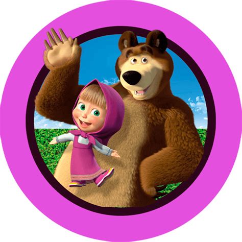 Masha Y El Oso Imprimir Gratis Caketopper Click In 2024 Cartoon