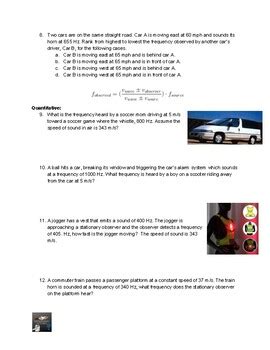 Doppler Effect Worksheet By Engineering Futures Tpt