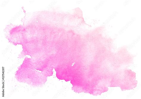 Abstract Pink Watercolor On White Background This Is Watercolor Splash