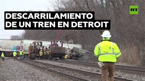 Un Tren Con Materiales Peligrosos Descarrila En Detroit Un Tren Que