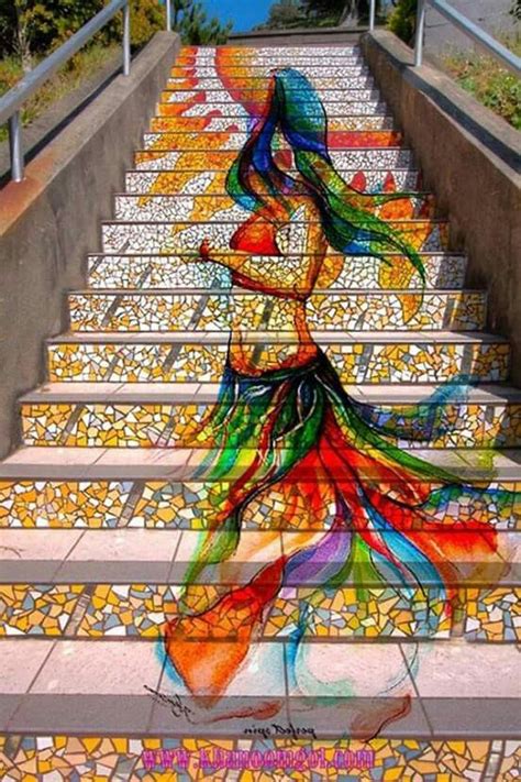 30 Beautiful Street Artworks On Stairs Art And Design Stair Art