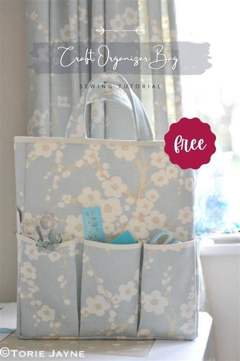 Craft Organizer Bag FREE Sewing Tutorial Sew Modern Bags Sewing