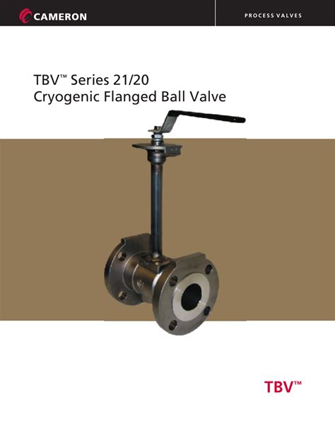 WEB New TBV 21 20 12 06 Series Cryogenic Flanged Ball Valve Brochure