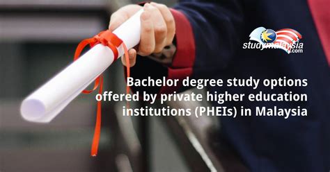 Bachelor Degree Study Options Offered By Private Higher Education