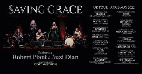 Robert Plant announced a UK tour with Saving Grace – Led Zeppelin News