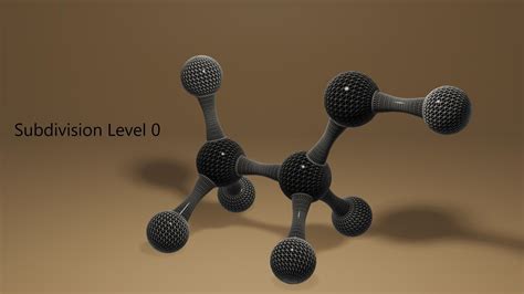 3d Model Ethanol Molecule C2h6o Vr Ar Low Poly Cgtrader