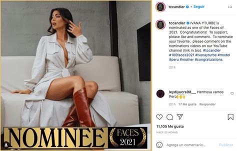 Ivana Yturbe Es Nominada A Los Rostros M S Bellos Del Mundo Por