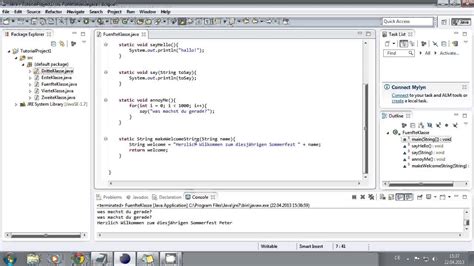 Programmieren Lernen für Anfänger 05 Methoden1 Java Tutorial