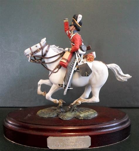 A Charles Stadden Studios Pewter Hand Painted Military Figurine Of A