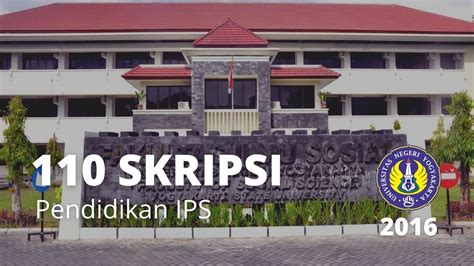 Skripsi Jurusan Pendidikan Ips Tahun Uny Kado Wisudaku