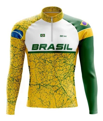 Camisa Ciclismo Manga Longa Befast Ciclista Brasil Mtb Bike