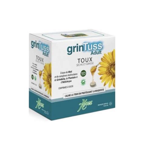 ABOCA Grintuss adult toux sèche et grasse 20 comprimés Parapharmacie