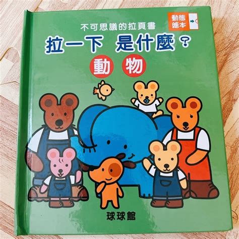 二手童書繪本 拉一下是什麼動物 拉拉書有破損 蝦皮購物