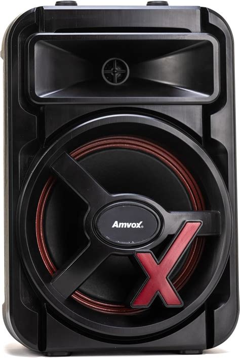 Amvox Caixa De Som Amplificada Aca New X W Rms Bluetooth