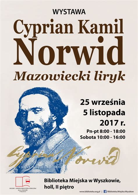 Cyprian Kamil Norwid Mazowiecki Liryk Miejsko Gminna Biblioteka