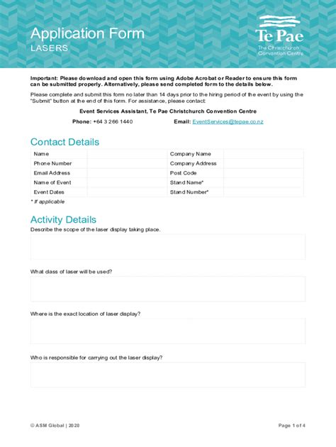 Fillable Online Application Form Lasers Fax Email Print Pdffiller