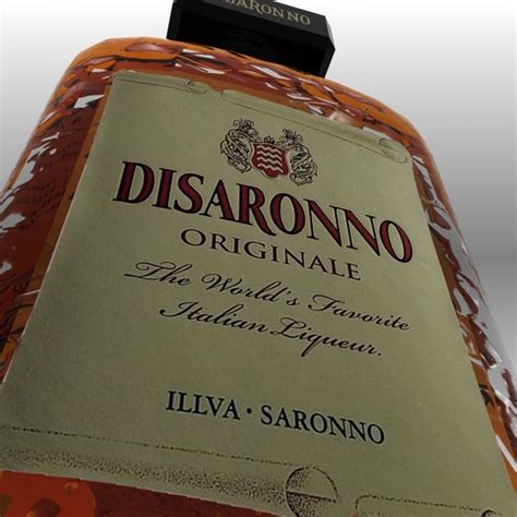 realistic disaronno italian liqueur 3ds