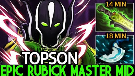 TOPSON Rubick Epic Rubick Master Mid 14 Min Ethereal Blade Dota 2