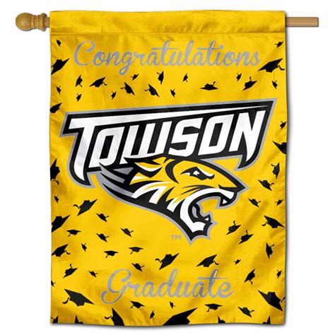 Towson Tigers Congratulations Graduate Flag State Street Products