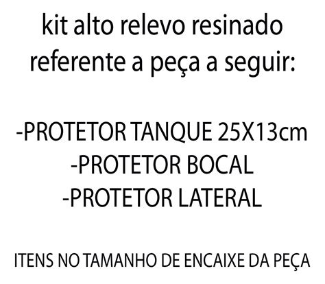 Protetor Tanque Pad Bocal Lateral G1 Moto Kawasaki Z 400 Frete grátis