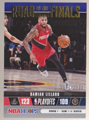 Panini Nba Hoops Road To The Finals Damian Lillard Bucks