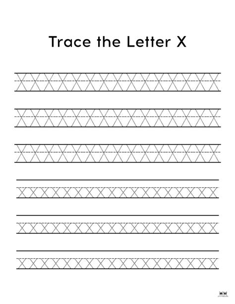 Letter X Worksheets - 50 FREE Printables | Printabulls