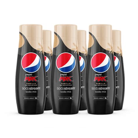 Sodastream Pepsi Max Vanilla Syrup Flavour 6 Pack Sodastream Australia