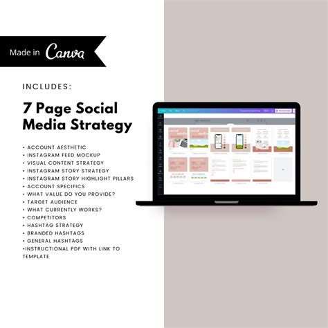 Social Media Strategy Template Canva